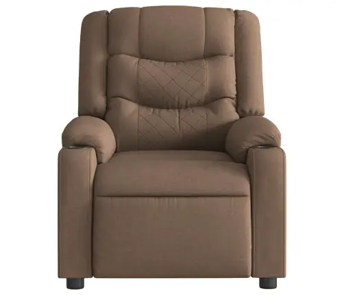 Masāžas Krēsls, Atgāžams, Brūns Audums Vidaxl