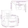 Massage Recliner Tool Cloud Grey Fabric