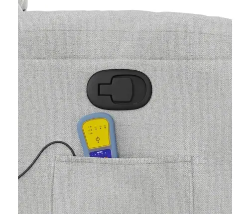 Massage Recliner Tool Cloud Grey Fabric