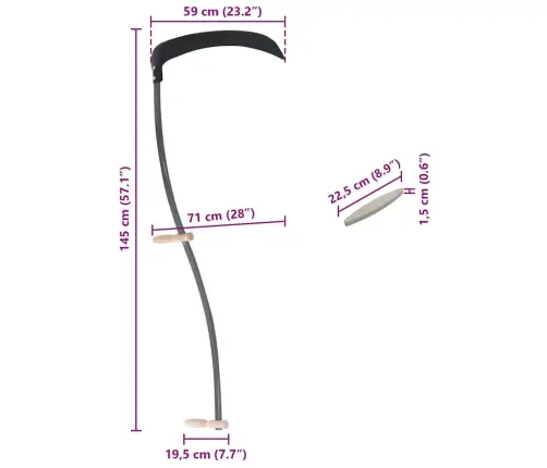Dalgis Su Šlifavimo Akmeniu 145 Cm