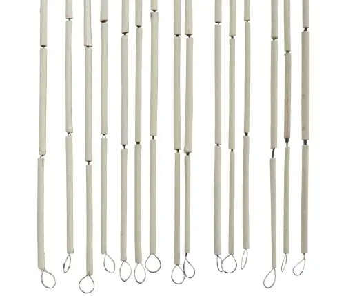 Vabzdžių Durų Užuolaidos Iš Bambuko 90X220 Cm Bambuko