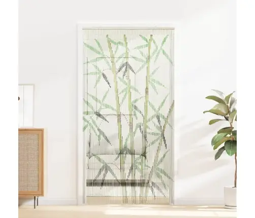 Kukaiņu Durvju Aizkaru Bambusa Apdruka 100X220 Cm Bambusa Vidaxl