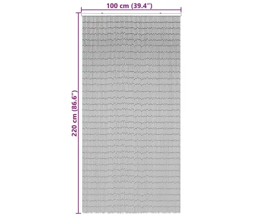 Vabzdžių Durų Užuolaidos, Palmės Spaudinys, 100X220cm Bambukas