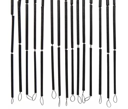 Kukaiņu Durvju Aizkars Tumši Pelēks 100X200 Cm Bambuss Vidaxl