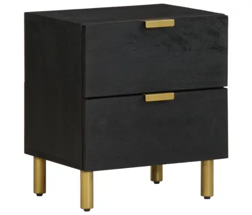 Öökapid 2 Tk, Must, 40 X 33 X 46 cm Mangopuit