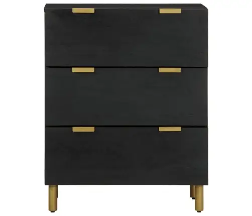 Kumode, Melna, 60X33X75 Cm, Inženierijas Koks Vidaxl