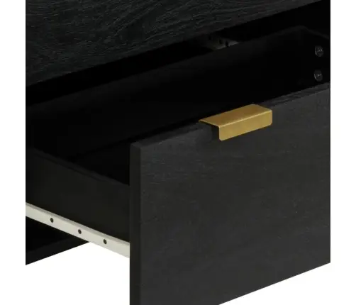 Kumode, Melna, 60X33X75 Cm, Inženierijas Koks Vidaxl