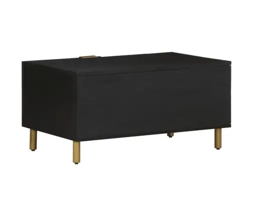 Kafijas Galdiņš, Melns, 80X50X40 Cm, Inženierijas Koks Vidaxl