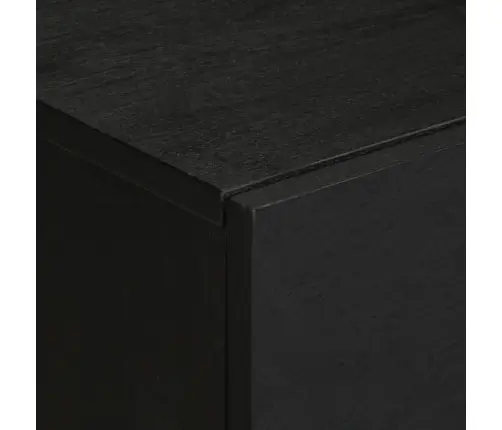 Spintelė Prie Lovos Juoda 50X33X60 Cm Inžinierinė Mediena