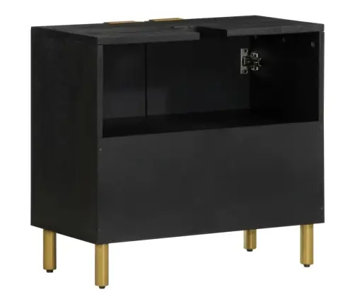 Izlietnes Skapītis, Melns, 62X33X58 Cm, Inženierijas Koks Vidaxl