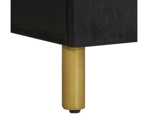 Kumode, Melna, 40X33X75 Cm, Inženierijas Koks Vidaxl