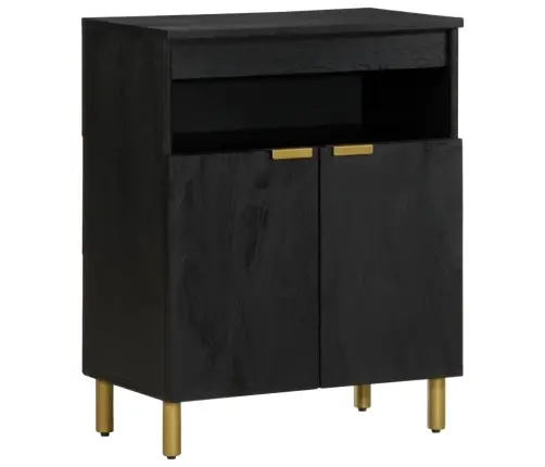 Kumode, Melna, 60X33X75 Cm, Inženierijas Koks Vidaxl