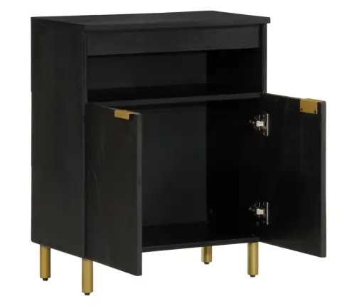 Kumode, Melna, 60X33X75 Cm, Inženierijas Koks Vidaxl