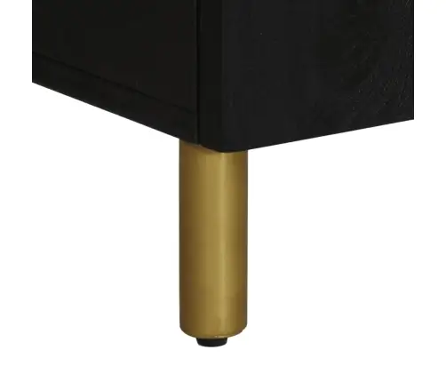 Kumode, Melna, 60X33X75 Cm, Inženierijas Koks Vidaxl