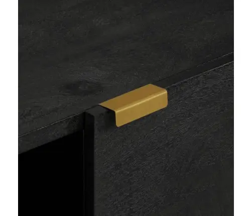 Kumode, Melna, 80X33X75 Cm, Inženierijas Koks Vidaxl