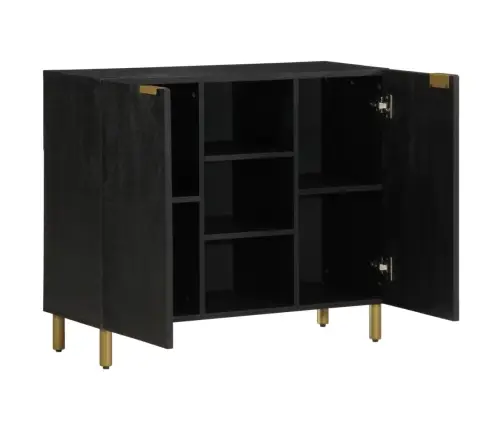 Kumode, Melna, 90X33X75 Cm, Inženierijas Koks Vidaxl