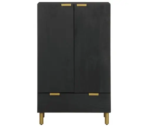 Augstais Skapītis, Melns, 60X33X100 Cm, Inženierijas Koks Vidaxl