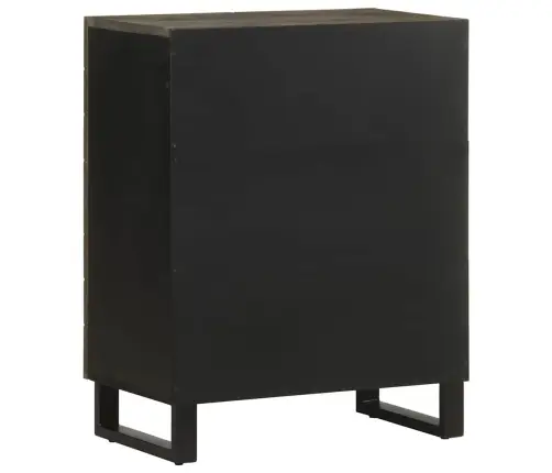 Kumode, Melns, 60X33X75 Cm, Mango Masīvkoks Vidaxl