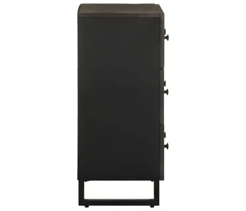 Kumode, Melns, 60X33X75 Cm, Mango Masīvkoks Vidaxl