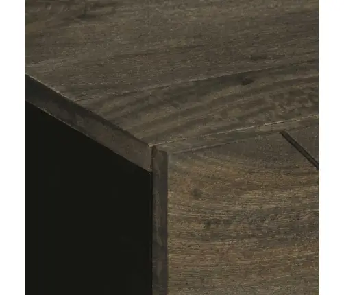 Naktsskapītis, Melns, 50X33X62 Cm, Mango Masīvkoks Vidaxl