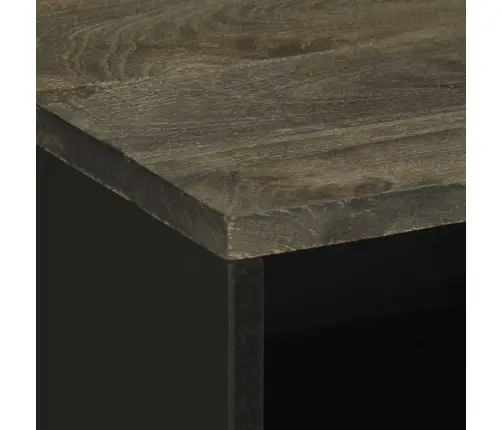 Naktsskapītis, Melns, 50X33X62 Cm, Mango Masīvkoks Vidaxl