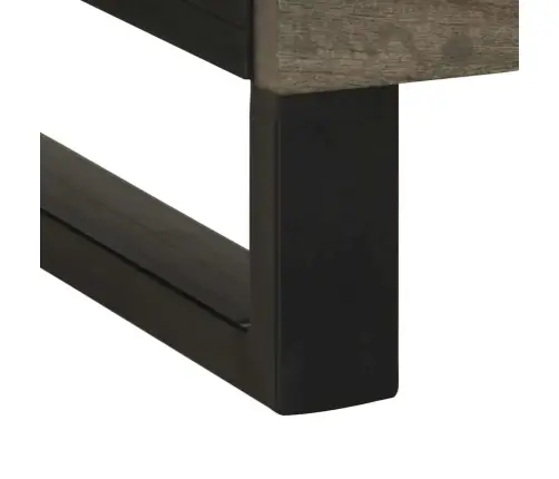 Naktsskapītis, Melns, 50X33X62 Cm, Mango Masīvkoks Vidaxl