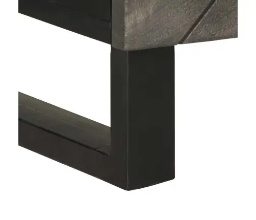 Naktsskapītis, Melns, 50X33X60 Cm, Mango Masīvkoks Vidaxl