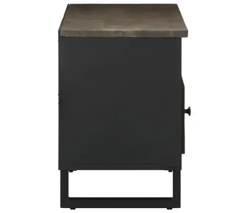 Tv Skapītis, 100X33X46 Cm, Melns, Mango Masīvkoks Vidaxl