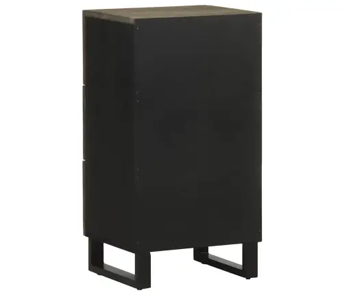 Puhvetkapp Must 40X33X75 Cm Täispuidust Mango