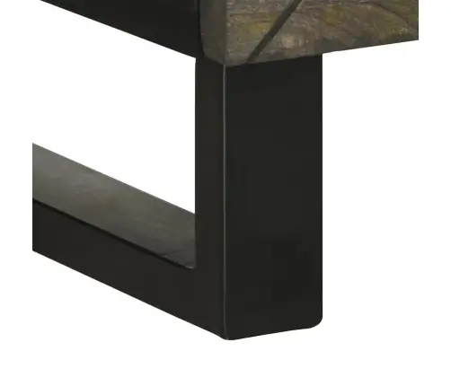 Puhvetkapp Must 40X33X75 Cm Täispuidust Mango