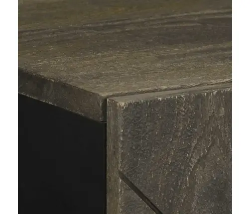 Kumode, 40X33X75 Cm, Melns, Mango Masīvkoks Vidaxl