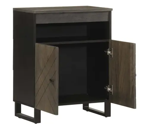 Kumode, Melns, 60X33X75 Cm, Mango Masīvkoks Vidaxl