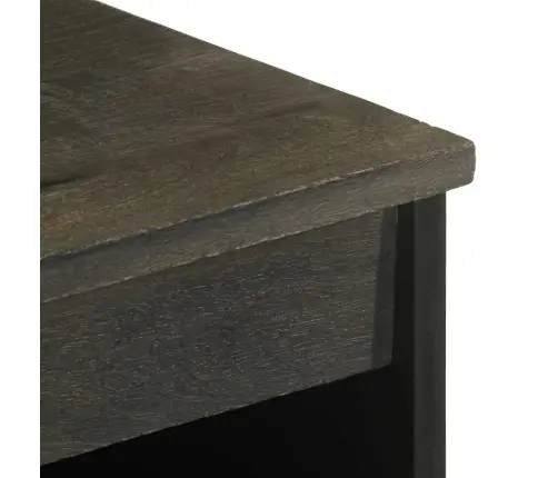 Kumode, Melns, 60X33X75 Cm, Mango Masīvkoks Vidaxl