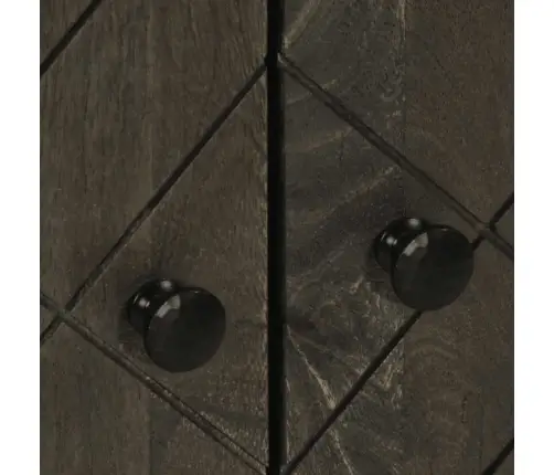 Kumode, Melns, 60X33X75 Cm, Mango Masīvkoks Vidaxl