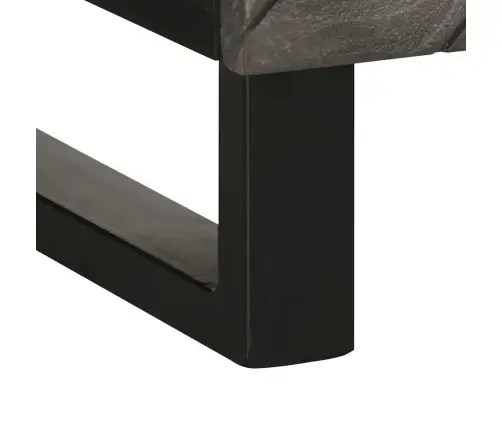 Puhvetkapp Must 60X33X75 Cm Täispuidust Mango