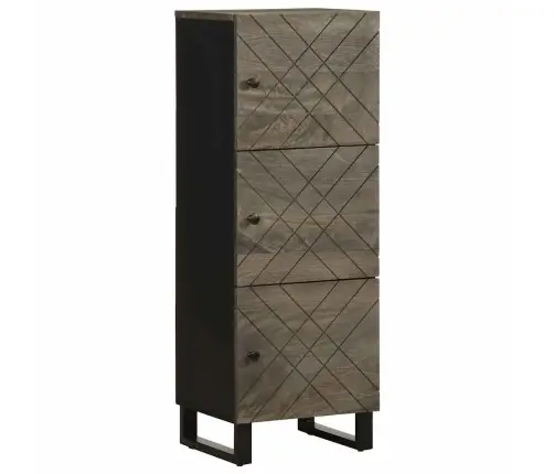 Kõrge Kapp, Must, 40 X 33 X 110 cm Mangopuit