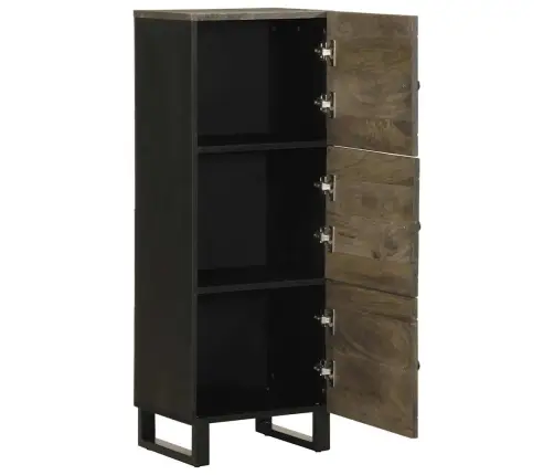 Kõrge Kapp, Must, 40 X 33 X 110 cm Mangopuit