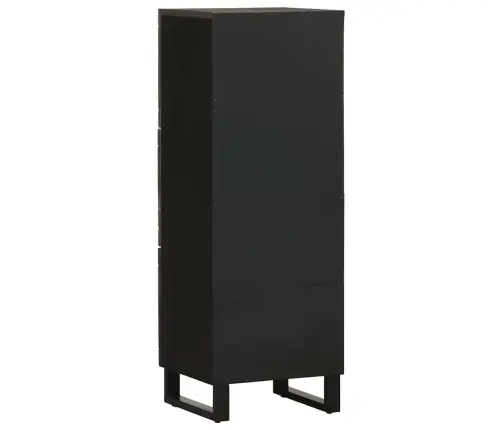 Kõrge Kapp, Must, 40 X 33 X 110 cm Mangopuit