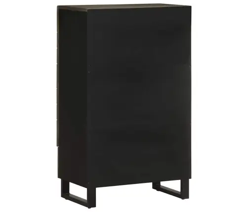 Augstais Skapītis, 60X33X100 Cm, Melns, Mango Masīvkoks Vidaxl