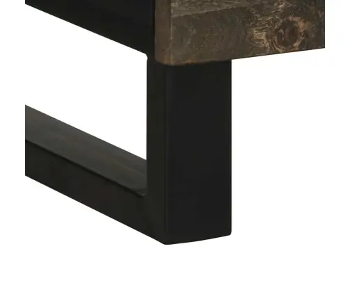 Augstais Skapītis, 60X33X100 Cm, Melns, Mango Masīvkoks Vidaxl