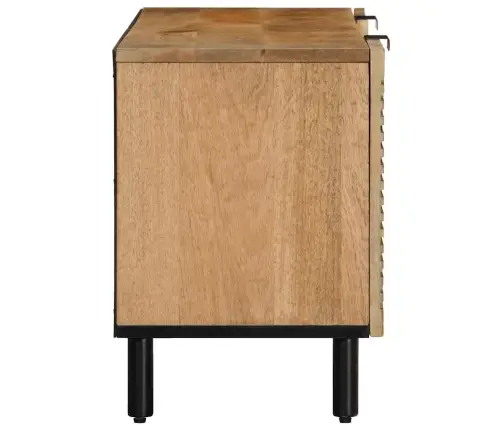 Tv Skapis Brūns 105X33X46 Cm Masīvkoka Mango Vidaxl