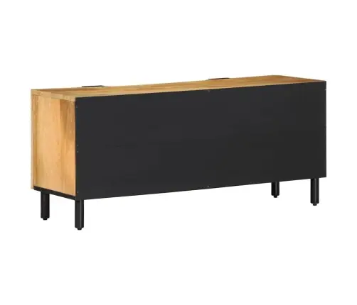 Tv Skapis Brūns 105X33X46 Cm Masīvkoka Mango Vidaxl