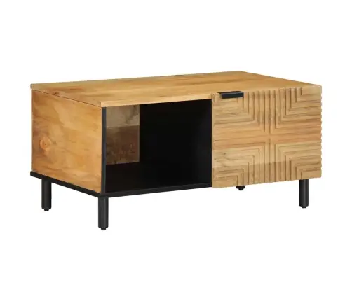 Kafijas Galdiņš Brūns 80X50X40 Cm Masīvkoka Mango Vidaxl