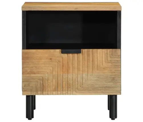 Naktsskapītis Brūns 40X33X46 Cm Masīvkoka Mango Vidaxl