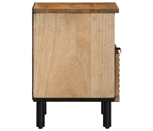 Naktsskapītis Brūns 40X33X46 Cm Masīvkoka Mango Vidaxl