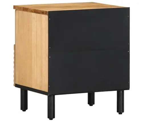 Naktsskapītis Brūns 40X33X46 Cm Masīvkoka Mango Vidaxl