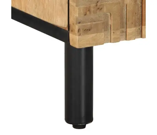 Naktsskapītis Brūns 40X33X46 Cm Masīvkoka Mango Vidaxl