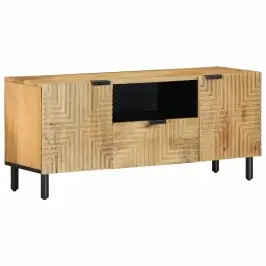 Tv Kapp Pruun 105X33X46 Cm Täispuidust Mango