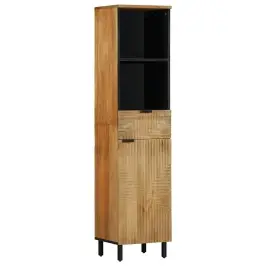 Vannas Istabas Skapis Brūns 38X33X160 Cm Masīvkoka Mango Vidaxl Vannas Istabas Skapis Brūns 38X33X160 Cm Masīvkoka Mango Vidaxl