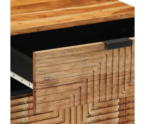 Šalia Lovos Spintelė Su Stalčių Ruda 50 X 33 X 60 Cm